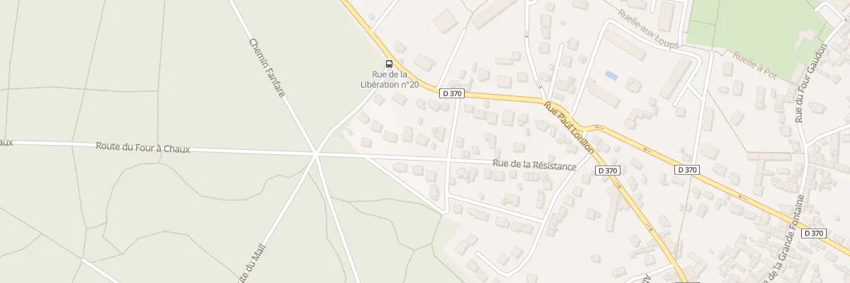 Plan du 9001 Rue de la Resistance à Écouen