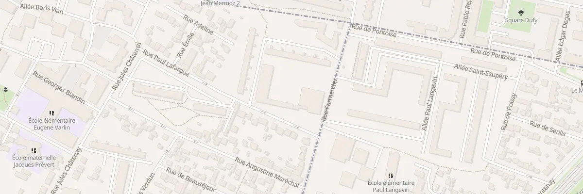 Plan du 4 Rue Paul Lafargue Pierrefitte à Saint-Denis