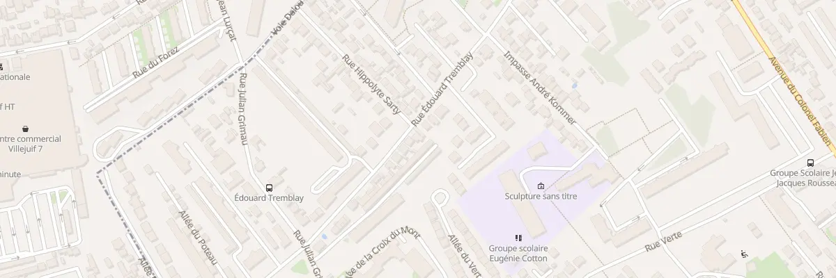 Plan du 163B Rue Edouard Tremblay à Vitry-sur-Seine