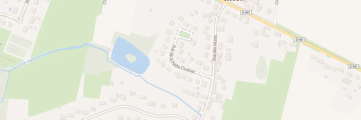 Plan du 90 Rue de la Petite Couture à Agnetz