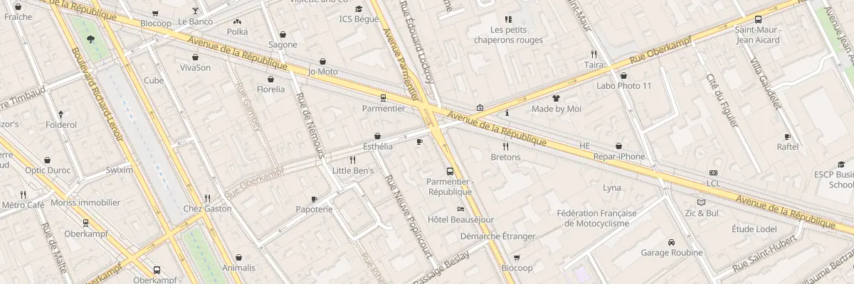 Plan du 81 Av Parmentier à Paris 11e Arrondissement