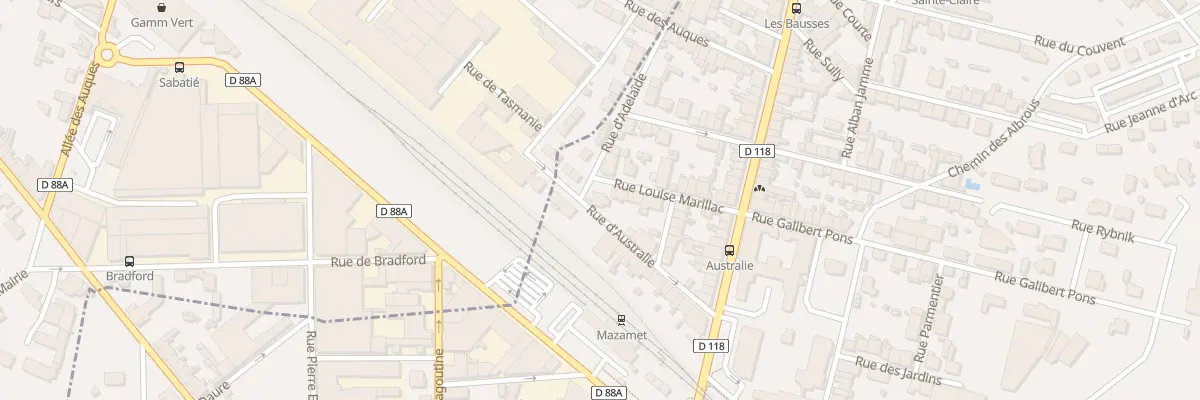 Plan du 13 Rue Louise Marillac à Mazamet