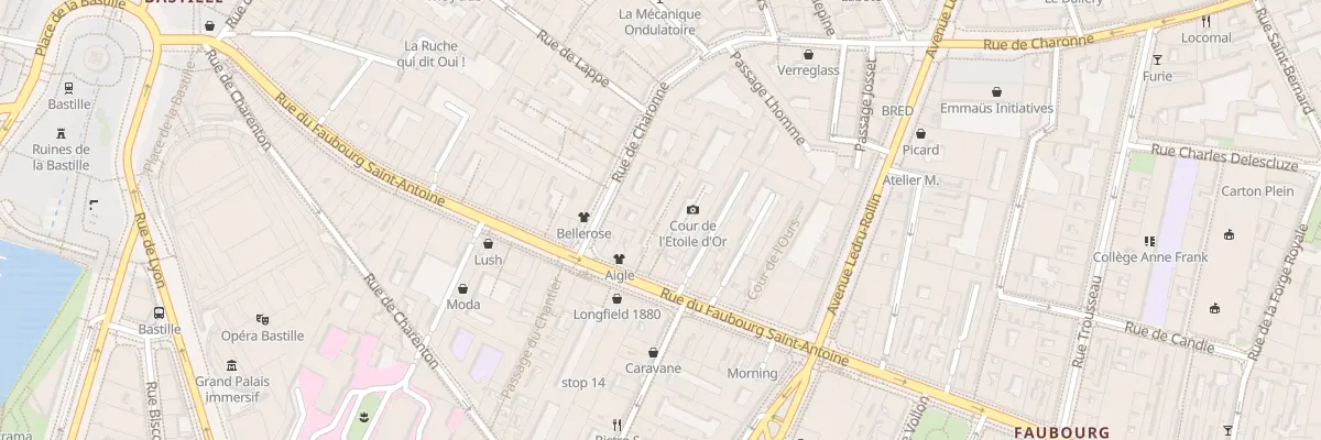 Plan du 71 Rue du Faubourg Saint-Antoine à Paris 11e Arrondissement