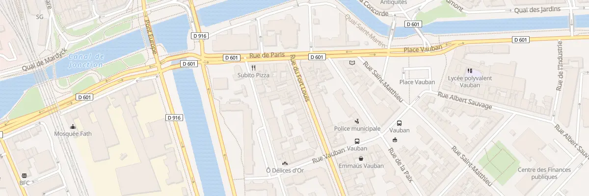 Plan du 12 Rue du Fort Louis à Dunkerque