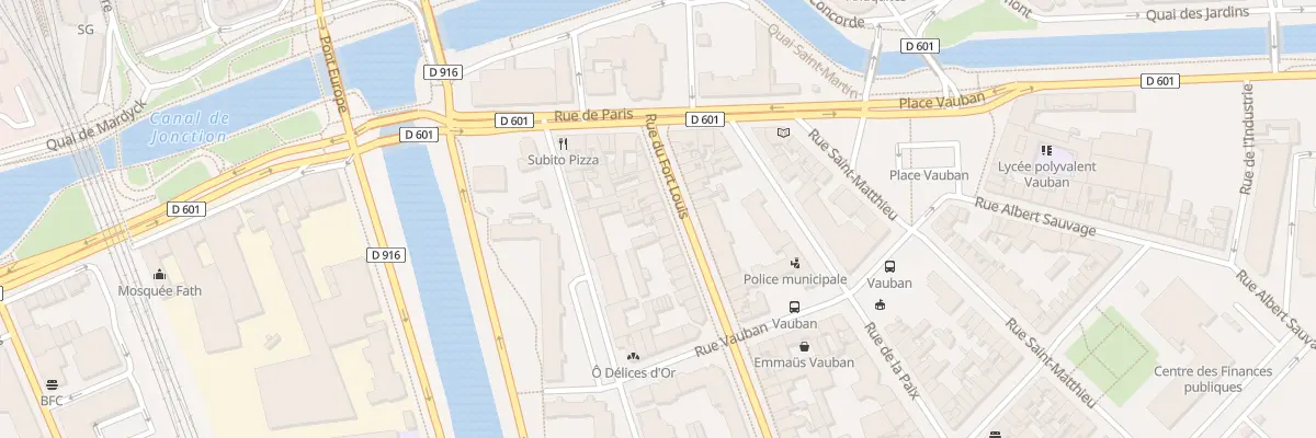 Plan du 14 Rue du Fort Louis à Dunkerque