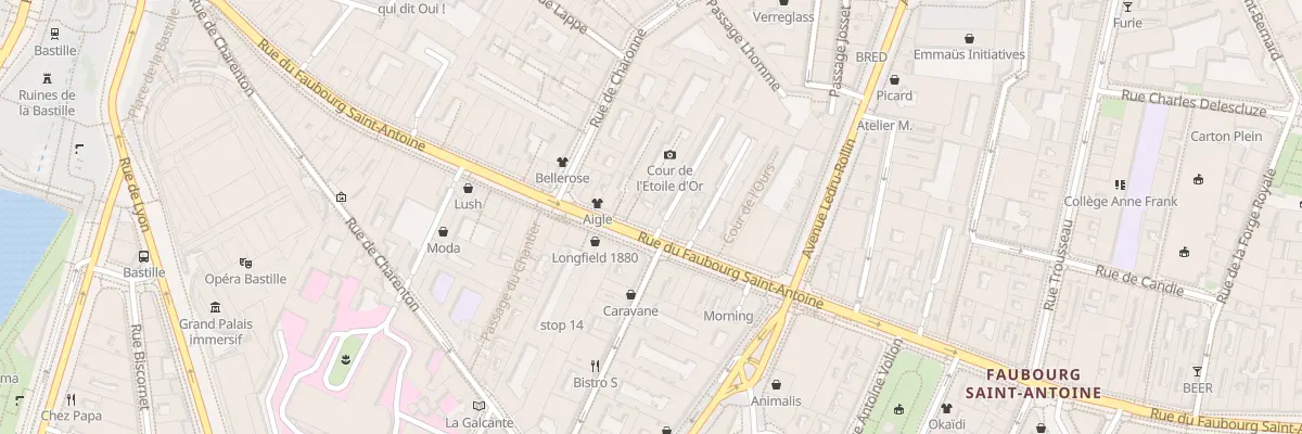 Plan du 79 Rue du Faubourg Saint-Antoine à Paris 11e Arrondissement
