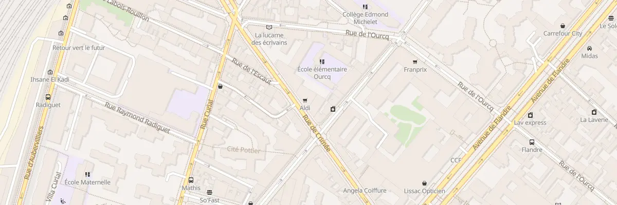 Plan du 214 Rue de Crimée à Paris 19e Arrondissement
