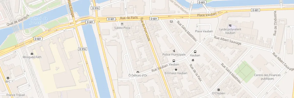 Plan du 20 Rue du Fort Louis à Dunkerque