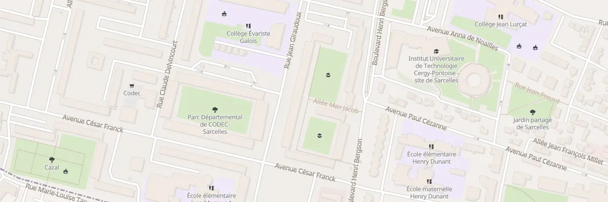 Plan du 3 All Max Jacob à Sarcelles