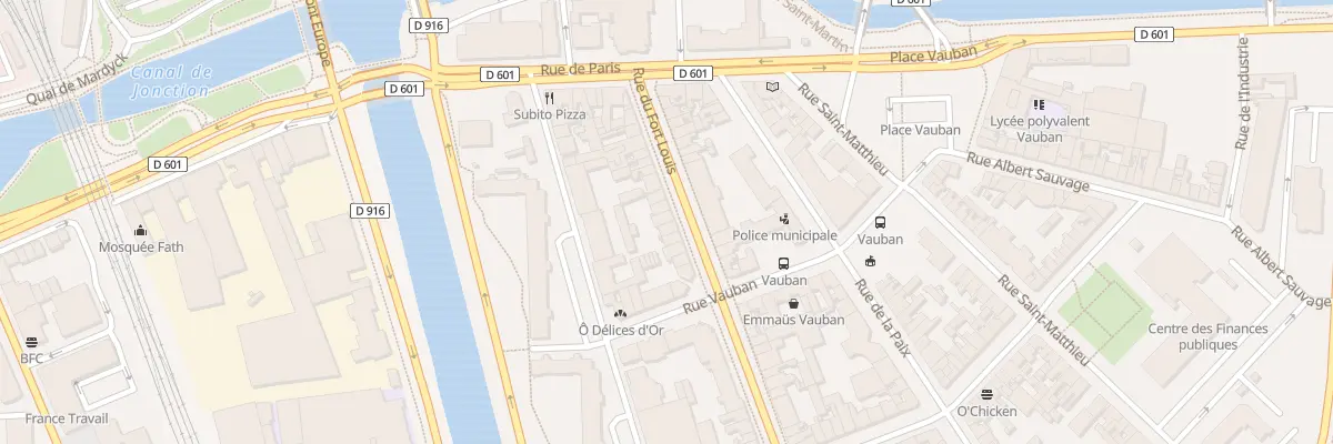 Plan du 22 Rue du Fort Louis à Dunkerque