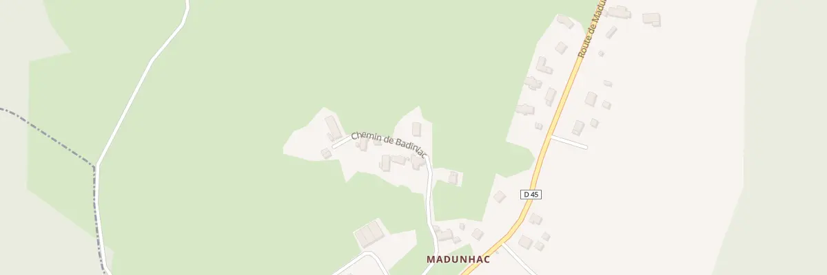 Plan du 6 Che de Badiniac à Roannes-Saint-Mary