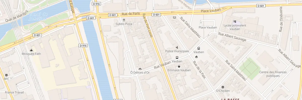 Plan du 24 Rue du Fort Louis à Dunkerque