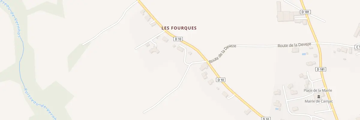 Plan du 6349 Les Fourques à Camjac