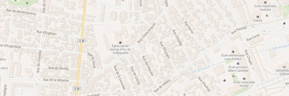 Plan du 3 Rue des Bleuets à Saint-Denis
