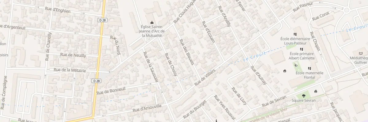 Plan du 18 Rue des Bleuets à Saint-Denis