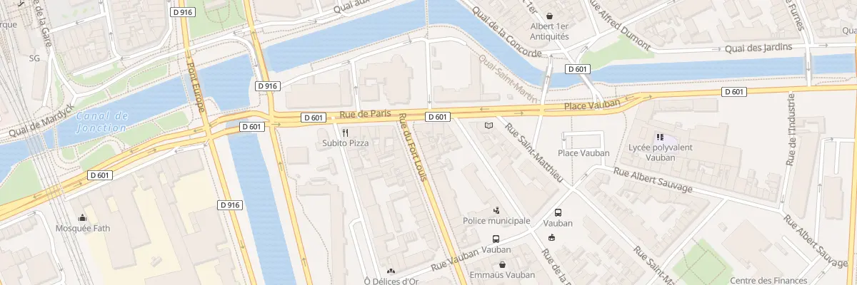 Plan du 5 Rue du Fort Louis à Dunkerque