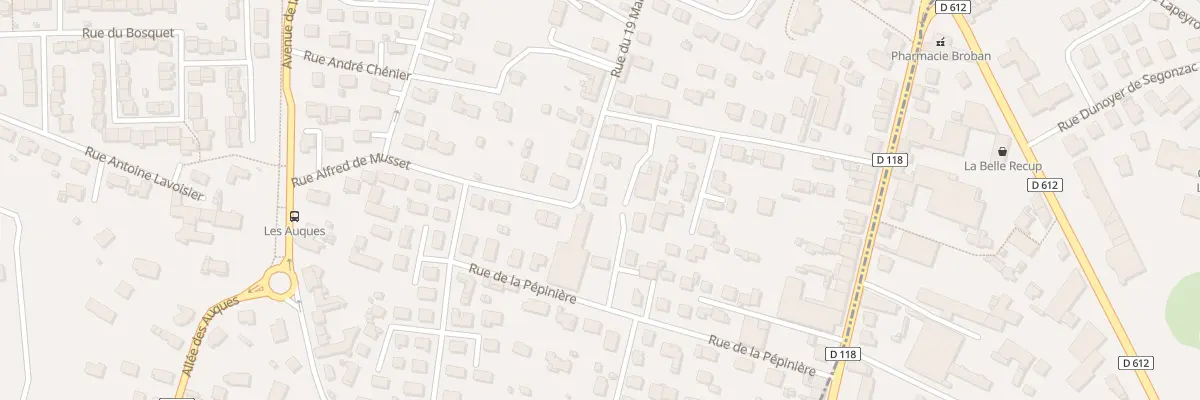 Plan du 24 Rue Alfred de Musset à Aussillon