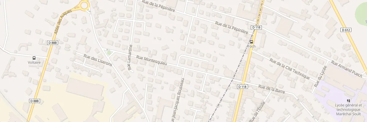 Plan du 16 Rue Montesquieu à Aussillon