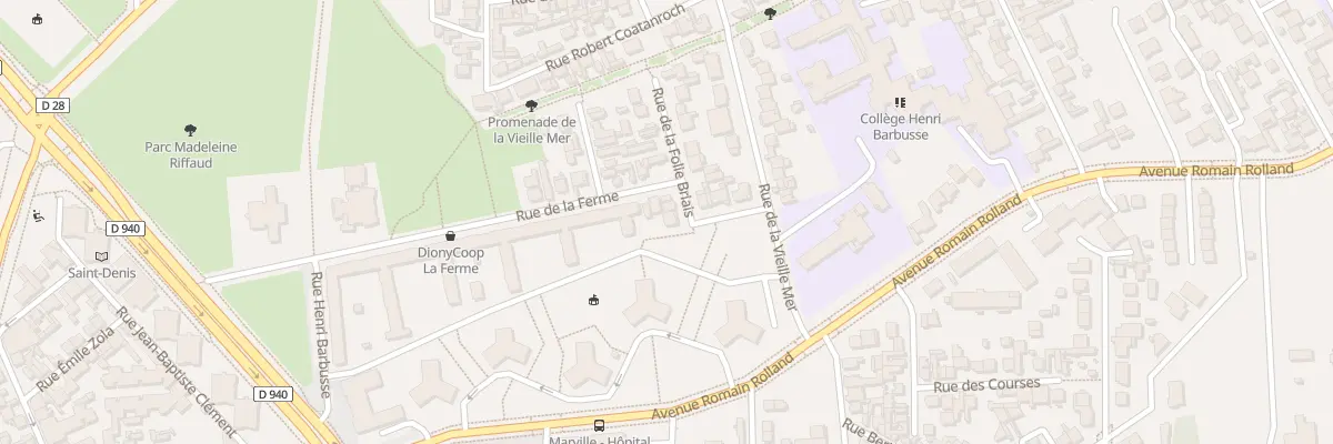 Plan du 1 Rue de la Folie Briais à Saint-Denis
