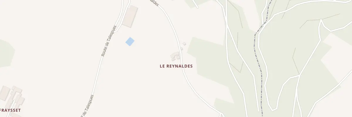 Plan du 284 Rte du Reynaldes à Colombiès