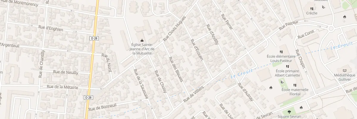 Plan du 11 Rue des Bleuets à Saint-Denis