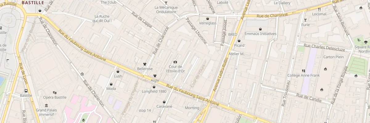 Plan du 81 Rue du Faubourg Saint-Antoine à Paris 11e Arrondissement