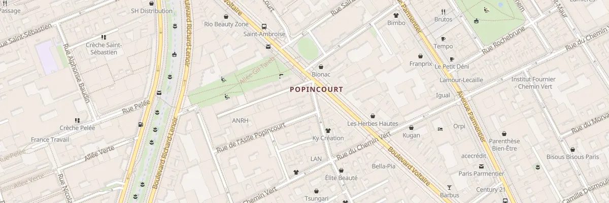 Plan du 59B Rue Popincourt à Paris 11e Arrondissement