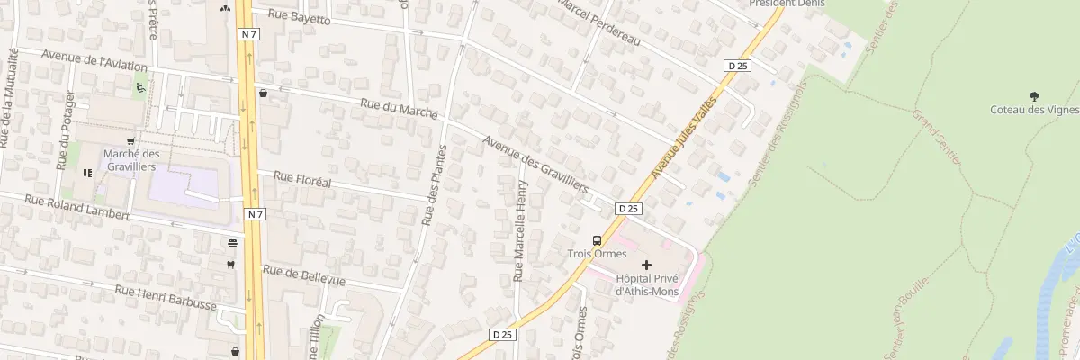 Plan du 9 Rue des Gravilliers à Athis-Mons
