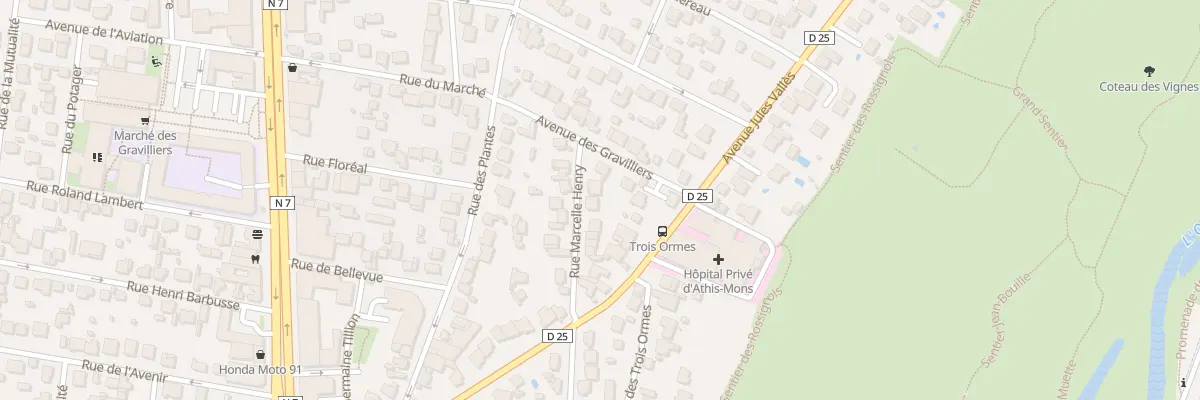 Plan du 32B Rue Marcelle Henry à Athis-Mons