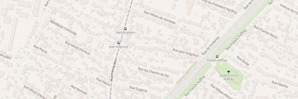 Plan du 29 Rue Jean Grignoux à Stains
