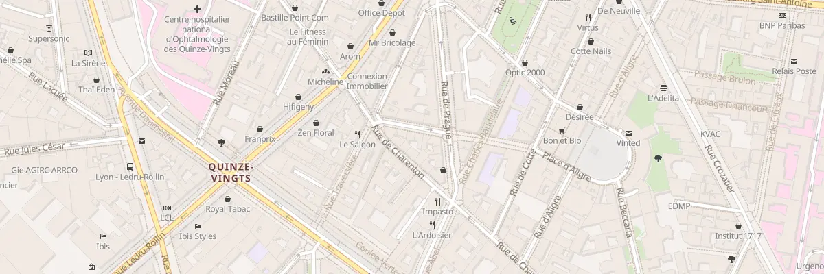 Plan du 6 Rue Émilio Castelar à Paris 12e Arrondissement
