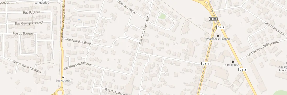 Plan du 29 Rue Alfred de Musset à Aussillon