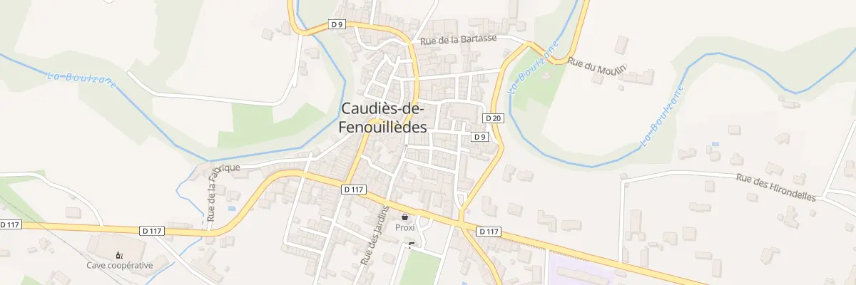 Plan de la Rue Cantou Del Irenee à Caudiès-de-Fenouillèdes