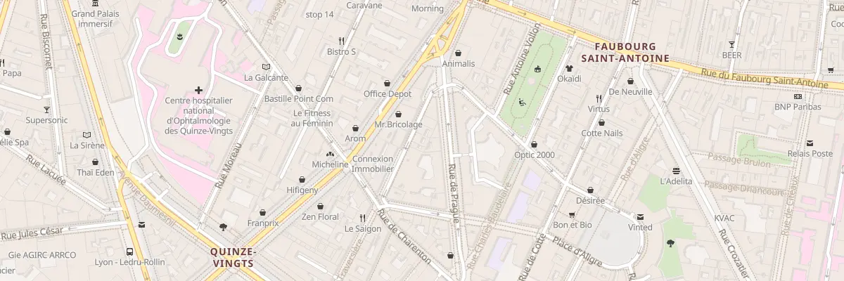 Plan du 58 Rue Traversière à Paris 12e Arrondissement