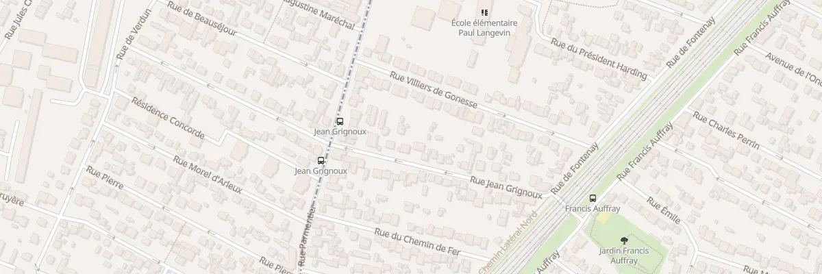 Plan du 34 Rue Jean Grignoux à Stains