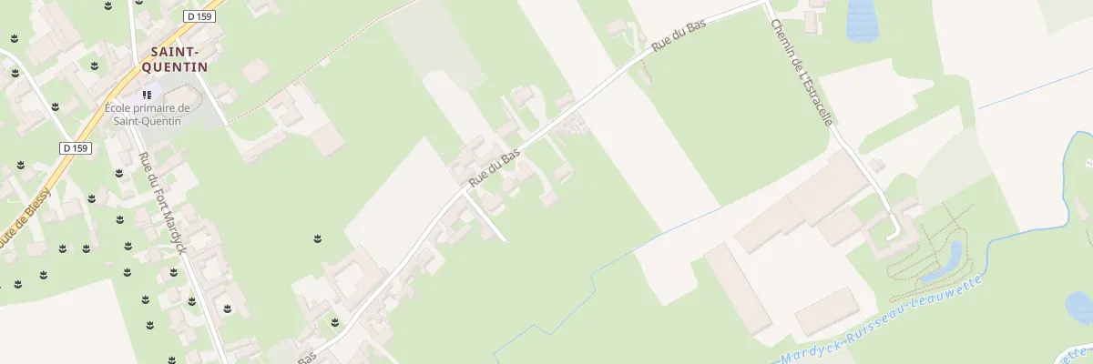 Plan du 32 Rue du Bas Saint Quentin à Aire-sur-la-Lys