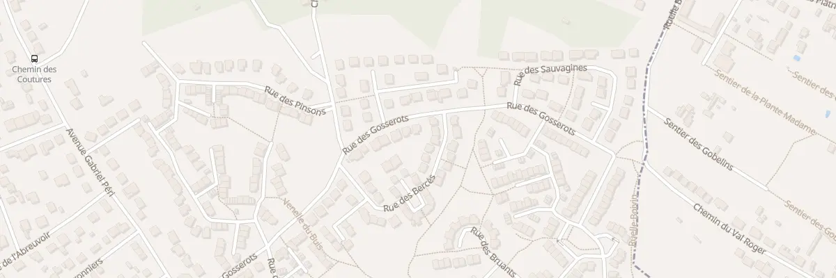 Plan du 33 Rue des Gosserots à Sarcelles