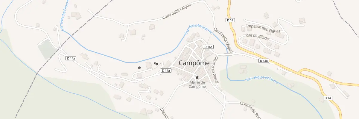 Plan du 9001 Rte de la Castellane à Campôme