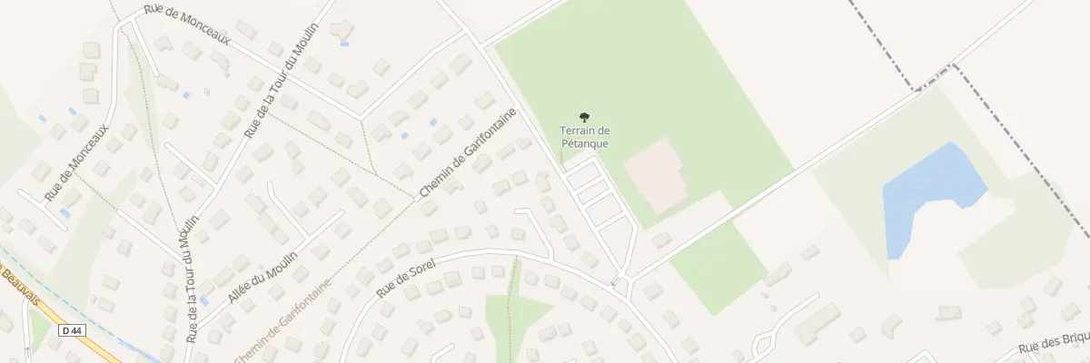 Plan du 44 Rue de Sorel à Précy-sur-Oise