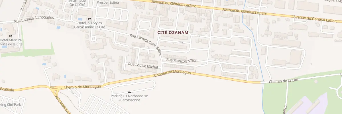 Plan du 7 Rue Francois Villon à Carcassonne