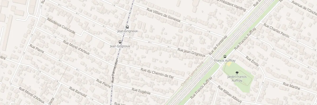 Plan du 25 Rue Jean Grignoux à Stains