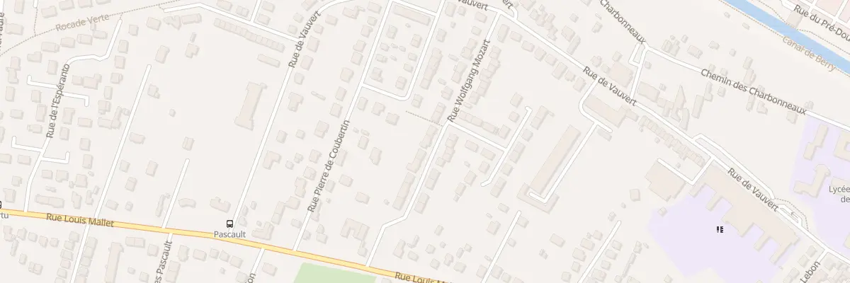 Plan du 22 Rue Wolfgang Mozart à Bourges