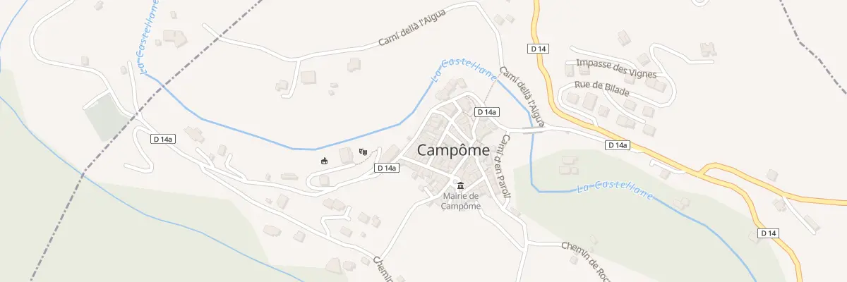 Plan du 35 Rte de la Castellane à Campôme