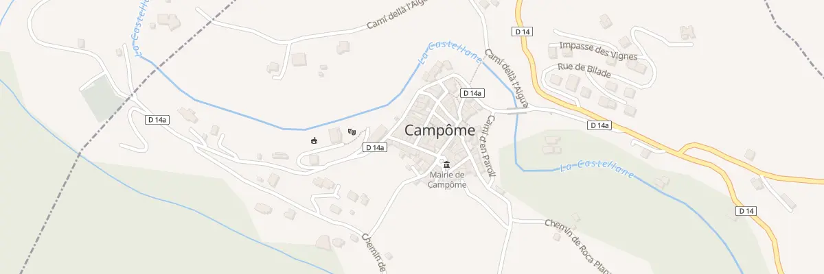 Plan du 1 Rue de la Tramontane à Campôme
