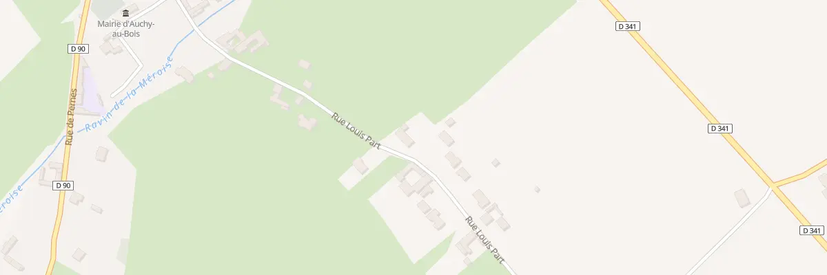 Plan du 15 Rue Louis Part à Auchy-au-Bois