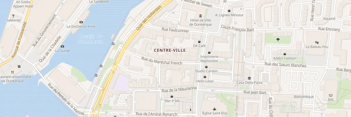 Plan du 26 Rue du Maréchal French à Dunkerque