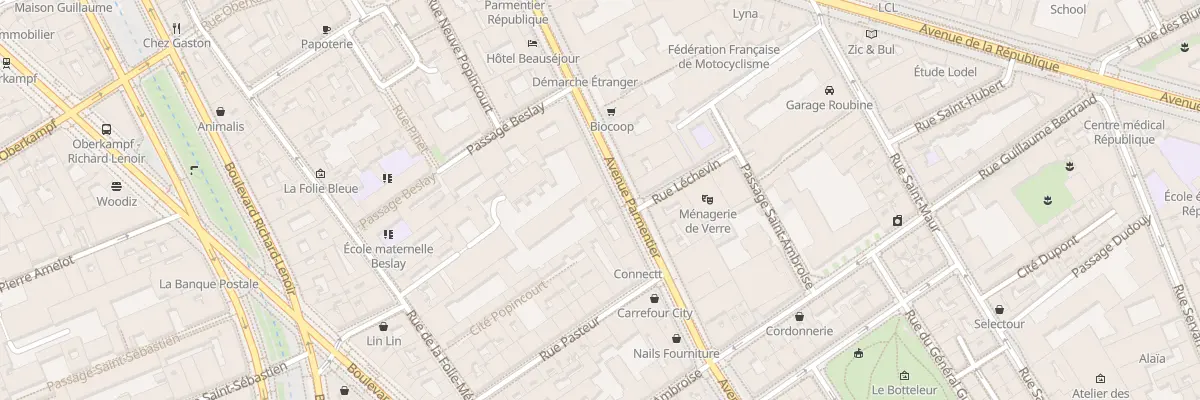 Plan du 51 Av Parmentier à Paris 11e Arrondissement