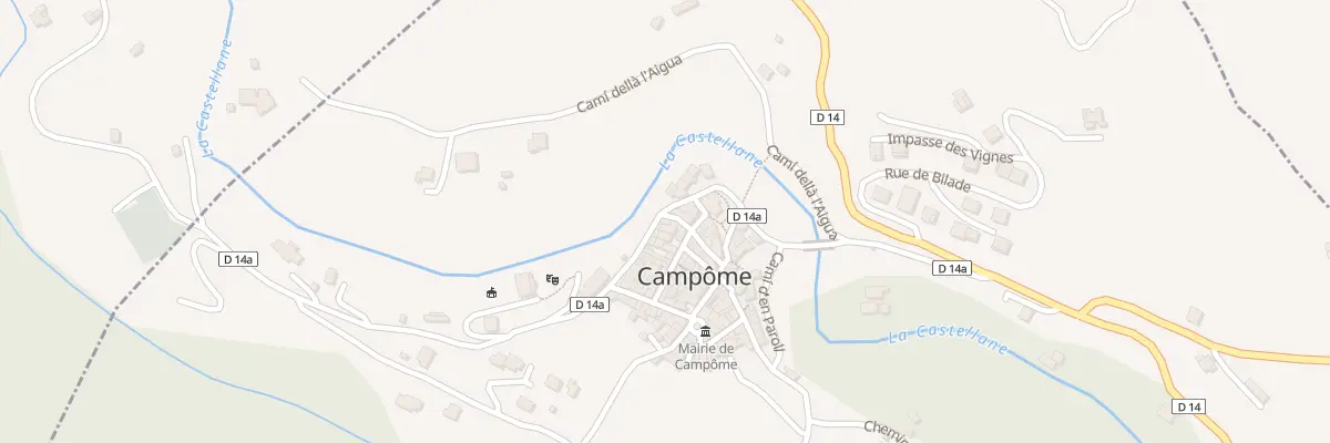 Plan du 41 Rte de la Castellane à Campôme