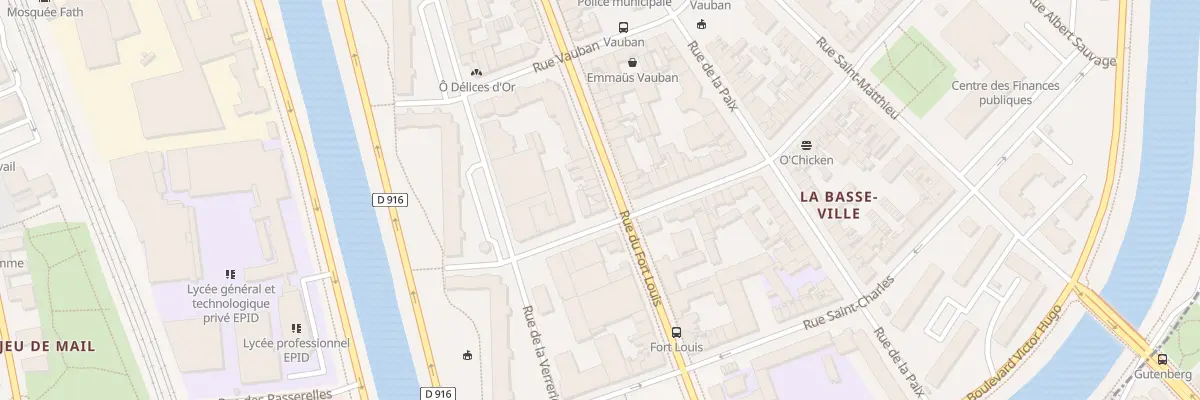 Plan du 54 Rue du Fort Louis à Dunkerque