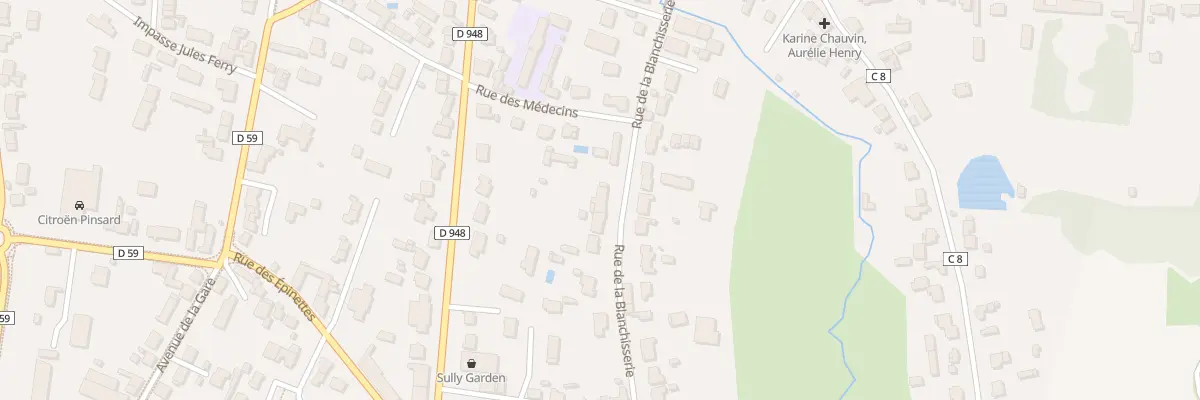 Plan du 20 Rue de la Blanchisserie à Sully-sur-Loire